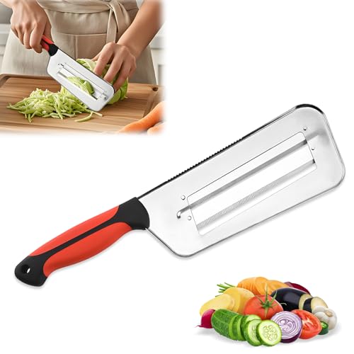 Multifunctional Vegetable Cutter, 2025 Stainless Steel Double-layer Slicer, Cabbage Slicer Shredder, Stainless Steel Shredder Knife,Shredders Knife for VegetablesStainless Steel Vegetable Cutter