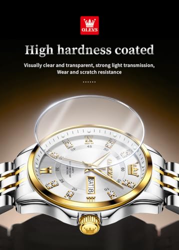 Image of OLEVS Men Leather Watches Black Ultra Thin 6.5mm Minimalist Dress Fashion Simple Casual Waterproof Date Watch for Men