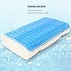 LIANGLIDE Cooling Gel Pillow, Cooling Pillow, Cooling Pad, Soft Flexible Foldable Cooling Mat, Pillow Cooling Pad Mat for Reduce Fevers, Migraines, Hot Flashes, Night Sweats
