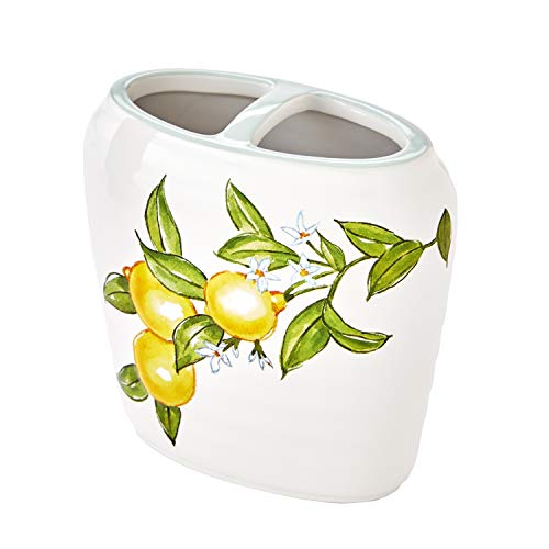 Vern Yip By Skl Home Citrus Grove Toothbrush Holder, White #TOP2