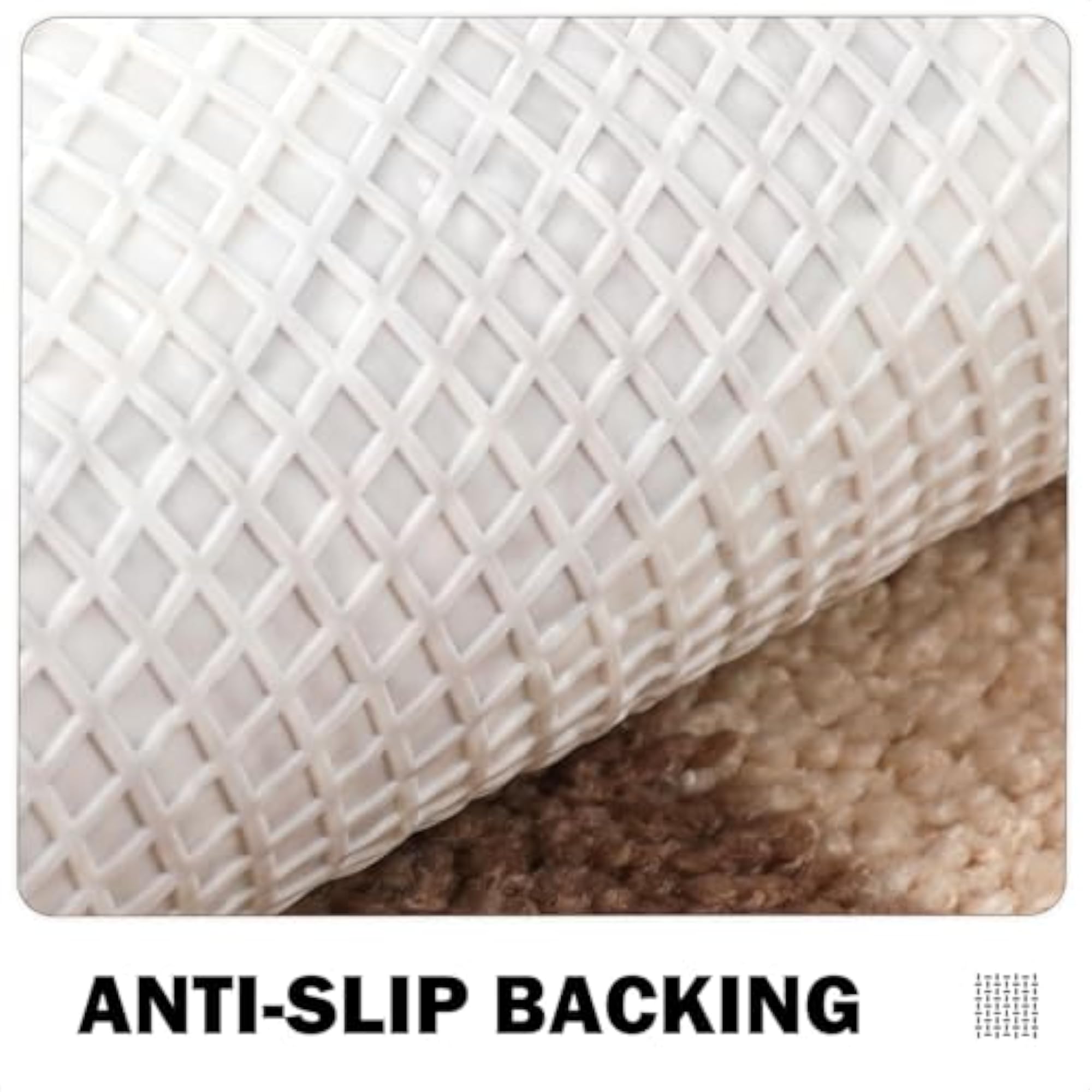 Stylish Bath Mat, Ultra Thin Non-Slip, Machine Washable