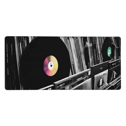 Tapis de souris de jeu vinyle 40x90 cm avec base caoutchouc pour bureau chic