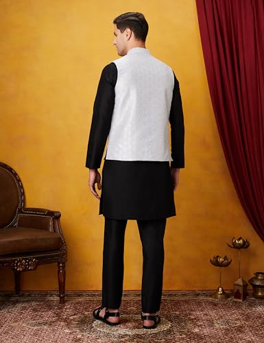 Image of Symbol Premium Men's Festive Nehru Jacket Kurta Pyjama Set (3pcs)