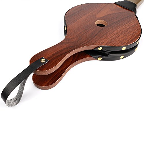 Z-Color 1Pcs Brown Wood Fireplace Bellows 15" X 6.5" Outdoor Cooking Fan Air Blower #TOP1