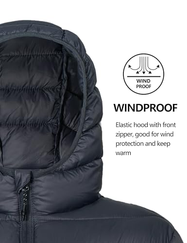 Little Donkey Andy Kids Girls Packable Hooded Puffer Jacket Children Lightweight Puffer Coat Winter 6-14Years4