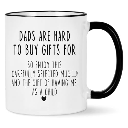 Comparison: What Is The Best Microwave To Buy 11 Jmugmt Dads Are Hard To Buy Gifts For Mug, Birthday Christmas Gifts for Dad from Daughter Son, 11OZ Black Handle