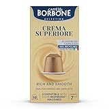 Caffè Borbone Crema Superiore Aluminum Capsules Compatible with Nespresso Original Machines, Medium Roast, 100 Count