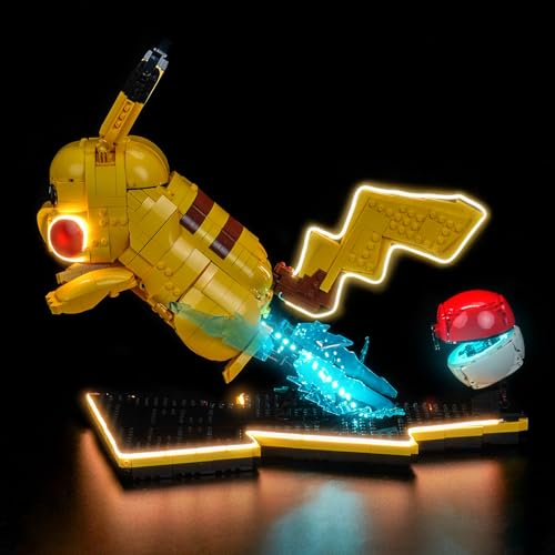 BRICKSHINING LED Lighting Compatible with LEGO 72152 Pikachu and Ball - JUST Lights,Light Kit Compatible with LEGO Pikachu Ball 72152,NOT Included The Model by Brickshining - Used condition - Image 7