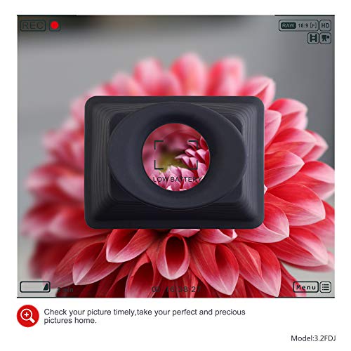 Lensgo Camera Viewfinder, Professional 3.2'' Lcd Magnifier Viewfinder 3.2X Camera Screen Sunshade Hood For Canon Sony Nikon Olympus Panasonic And More Dslr/Slr Camera #TOP4