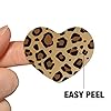 Leopard Print Animal Spots Heart Shaped Planner Calendar Scrapbook Craft Stickers #3