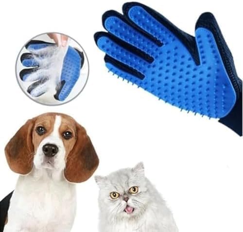 Luva Pet Escova Magnética para Remoção de Pelos de Cães e Gatos - Tecnologia Nano para Conforto e Ef