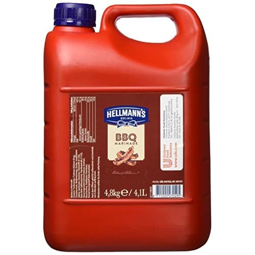 Hellmann's BBQ Marinade (mit typisch süßlichem, rauchigem Geschmack) 1er Pack (1 x 4,8 kg)