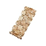 Geometric Textured Metal Bangle Matt Design Elastic Thick Fashion Jewelry Daily Wear Accessories Trendy New Styles Gifts CW052