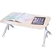 Produktbild CTGAB laptoptisch- Multifunktionstisch Tragbar Höhenverstellbar Und Winkelverstellbar Laptoptisch Laptopständer Betttisch Für Sofa, Bett, Terrasse, Balkon, Garten Usw A (größe : 60 * 33cm)