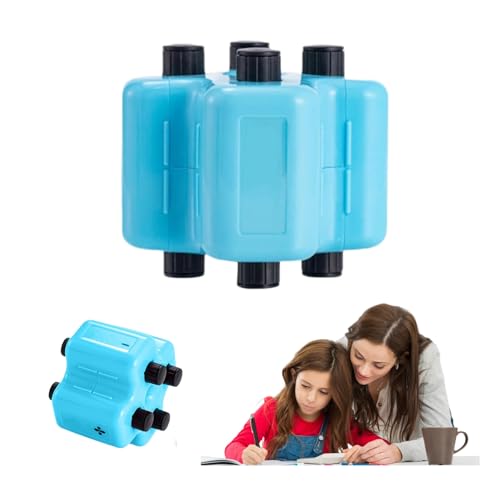 Winnsell 4 in 1 Math Roller Stamp Set Addition Subtraction Multiplication Division Practice Tool Reusable Math Roller Stamp Digital Teaching Stamp