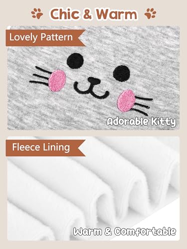 Resinta 3 Pack Girls Winter Fleece Lined Leggings Thick Warm Leggings Footless Velvet Pants Tights for Girls3