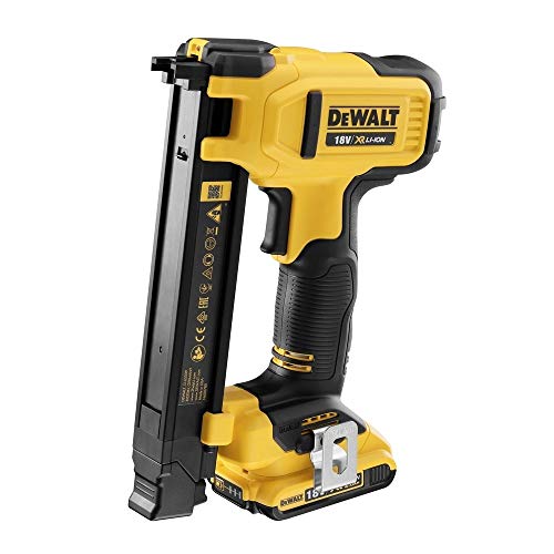DEWALT - Grapadora de Electricistas sin escobillas XR 18V Li-Ion 2,0Ah Modern Silber Stapler