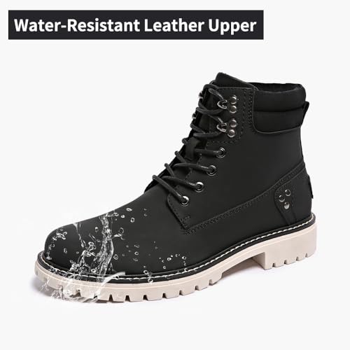 Image of Mens Snow Boots Fur Lined Hiking Boots Waterproof Anti-Slip Outdoor Climbing Shoes