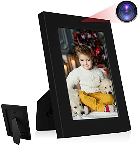 Hidden Camera, HD 1080P Photo Frame Spy Camera for Home and Office Security, Mini Nanny Cam Pet Monitor Video Recorder with Motion Detection, No Wi-Fi Function, No Audio