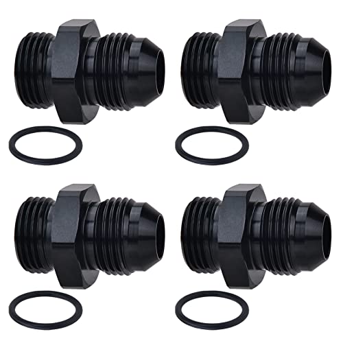 EVIL ENERGY 6AN Flare to AN6 ORB Male O-Ring 4PCS Fitting Adapter