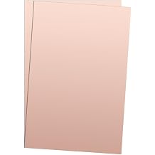 PATIKIL 8x12 inch Double Sided Copper Clad Laminate PCB, 2 Pcs 2mm Thickness FR4 Copper Plated Universal Circuit Prototype Board for Etching DIY PCB Kit