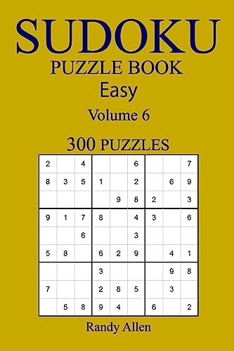 Easy 300 Sudoku Puzzle Book: Volume 6