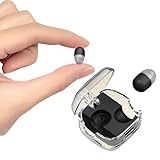 Xmenha Mini Invisible Small Bluetooth Earbuds Sleeping for Small Ears Low Profile Tiny Hidden Discreet Smallest Earbuds for Work Sleep Ear Buds Invisible Headphones Buds Black