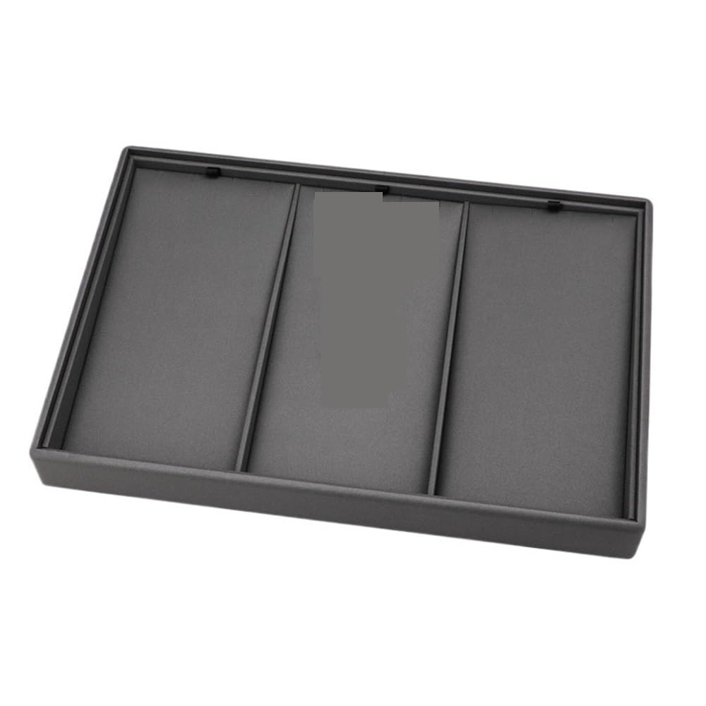 ZYYANSHOP Jewelry dummy display Leather Jewelry Tray Ring Lookout Accessory Display Case