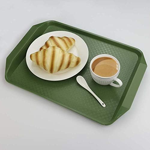 Dynko 6 Packs Plastic Trays for Serving, Fast Food Serving Tray