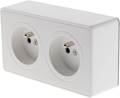 Zenitech – Doppelsteckdose 2P + T 16 A weiß – Vulco