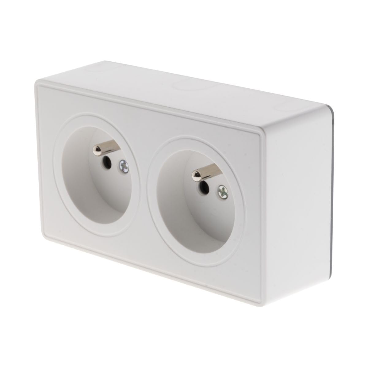 Zenitech - Prise Double saillie 2P+​T 16A Blanc - Vulco