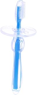 PLAFOPE Toddler Tooth Brush Infant Toothbrush Silicone Toothbrush Baby Brush Infant Toothbrush， Baby Toothbrush Oral Brush Toothware Blue Massage Bristles Toothbrush for Baby