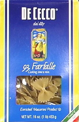De Cecco Pasta Farfalle 16.0 OZ (Pack of 2)