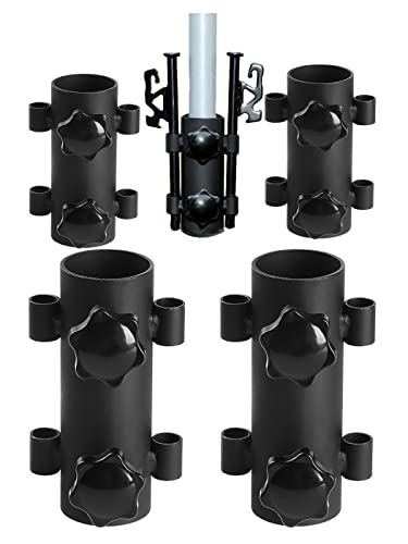 S.fields.inc テントポール固定用ホルダー タープポール固定器 ペグサポート テント設置 キャンプ 登山 (4個セット)の商品画像（Amazon）