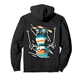 mogul pullover Entzückendes Freestyle Skifahren Panda Slopestyle Freeride Mogul Outfit für alle, die sich für Freestyle Skifahrer Outfit interessieren, Skifahrer Grafik, seltsame Freestyle Skifahrer Halloween, urkomisches Freestyle Skifahrer Kostüm, süßes Freestyle Skifahrer Robe zeigt einen Freestyle Ski Panda.