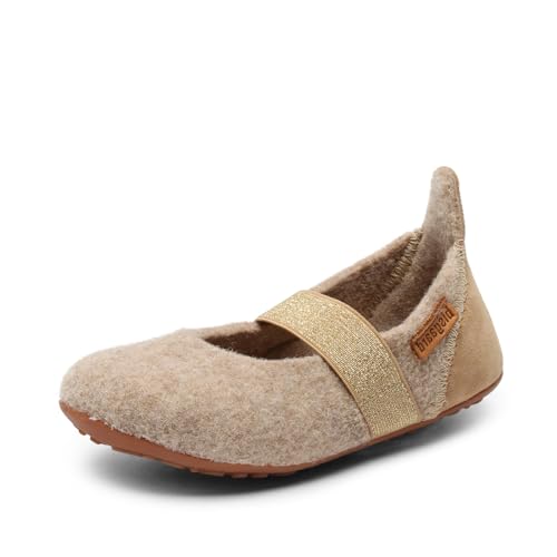 bisgaard Mädchen Wool Ballet Flat, Nougat, 29 EU