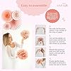 Vidal Crafts Bridal Shower Decorations Set, Bachelorette Party Decor, Bride to Be Banner, Dessert Table Decorations Kit, Bachelorette Party Supplies, Paper Fans, paper flowers, Honeycomb Balls Pack #4