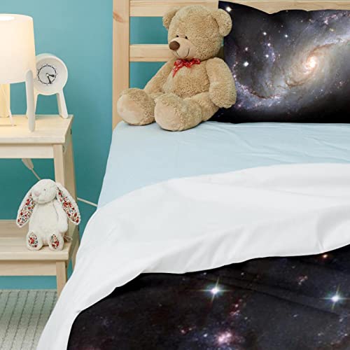Starry Sky Night Galaxy parure de lit housse de couette 2 taies d'oreiller lit double - 5
