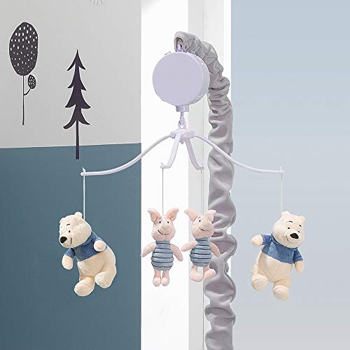 Lambs & Ivy Disney Baby Forever Pooh Bear Musical Baby Crib Mobile, Gray/Beige #TOP2
