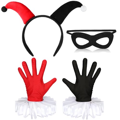 Blosssound 3 Pcs Halloween Joker Costume for Women...