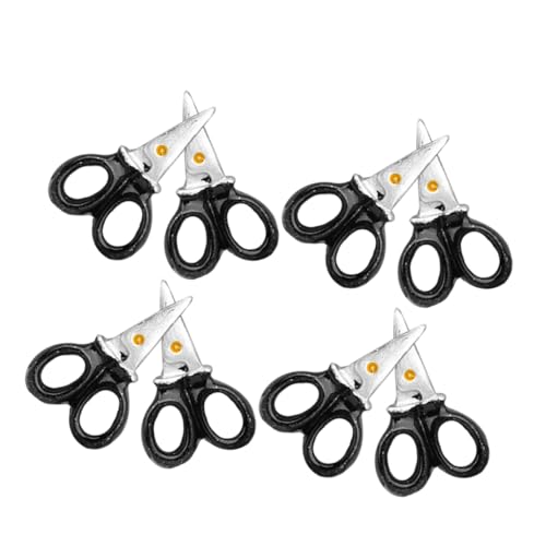 Milisten Tijeras Miniatura De Resina para Manualidades, Mini Accesorios para Casa De Muñecas, Color Brillante, 8 Piezas, Dijes Artísticos para Decoración y Llaveros Creativos