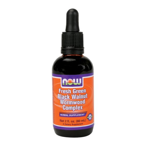 Now Foods Fresh Green Black Walnut Wormwood Complex - 2 oz. (pack of 4)