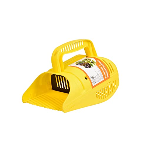 Raccoglitore di bacche e rastrelli con pettine e manico ergonomico per una raccolta più facile delle bacche e rastrello per mirtilli rossi e mirtilli rossi (giallo) tappeto (giallo, taglia unica)