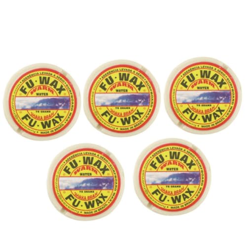 FUWAX フーワックス 【まとめ買い5個セット】サーフワックス サーフィン ワックス 春夏秋冬 サーフィン用ワックス サーフボード滑り止め (WARM)