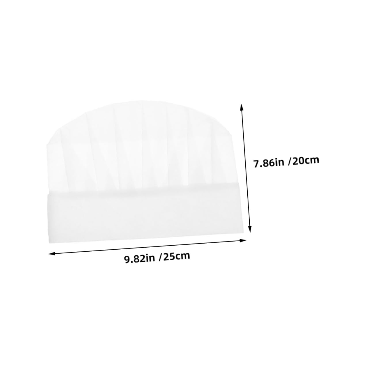Holibanna 25pcs Chef Hats Disposable White Chef Hats for Baking Cooking Classes Birthday Parties Soft Non Woven for Easy Use and Multi Occasion Fun