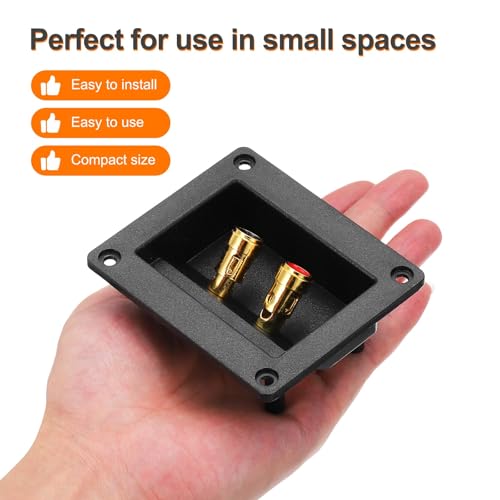 2 Piezas Terminal para Caja de Altavoz 90x80mm miniatura 2