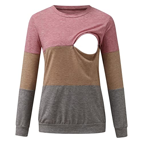 Camiseta de lactancia para mujer, manga...