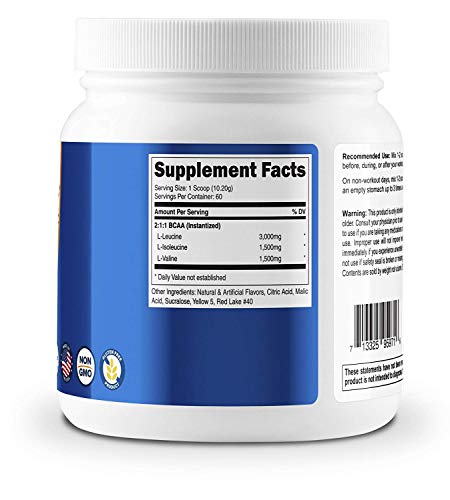 Nutricost BCAA Powder (Raspberry Lemonade, 60 Servings) - Optimal 2:1:1 Ratio - Image 4
