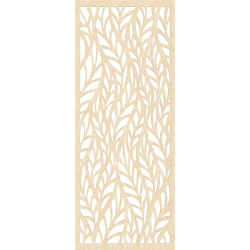 Image of 33 3 /8 inchW x 84 3 /8 inchH x 3 /8 inchT Ortonville Decorative Fretwork Wood Wall Panels, Birch