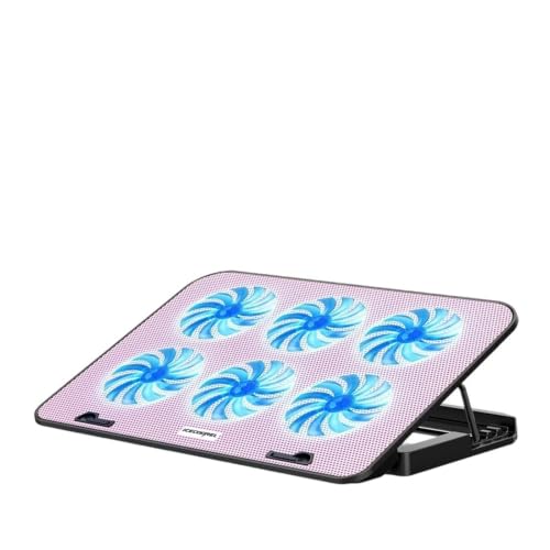 Almohadilla de enfriamiento para juegos portátiles en escritorio con soporte USB A 04